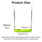 Easy to Clean Cucumber Style PLA Bird Swing Toy - GreenFur