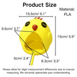 Easy to Clean Yellow Chicken Style PLA Bird Nest with Perch - GreenFur