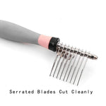 Effective Stainless Steel Sharp Serrated Blades Pet Dematting Comb - GreenFur
