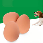 Egg - Shaped Rubber Interactive Dog Toy - GreenFur