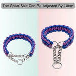 Eight - Strand Rope Braiding Dog Leash with Collar - GreenFur