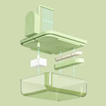 Electric Detachable Water Circulation Clear ABS Bird Bathroom - GreenFur