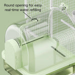 Electric Detachable Water Circulation Clear ABS Bird Bathroom - GreenFur