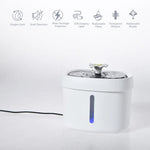 Electronic Cat Dog Water Dispenser Drinking Automatic Pet Fountain - GreenFur