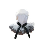 Elegant Gray Blue Princess Dress for Small Dogs and Cats - GreenFur