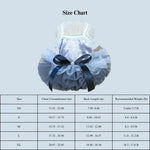 Elegant Gray Blue Princess Dress for Small Dogs and Cats - GreenFur
