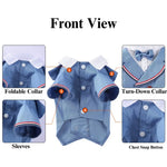 Elegant Pet Wedding Suit Tailcoat with Bow Tie for Special Occasions - GreenFur