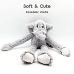 Elephant Shaped Soft Squeaky Large Plush Toy for Dogs - GreenFur