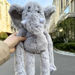 Elephant Shaped Soft Squeaky Large Plush Toy for Dogs - GreenFur