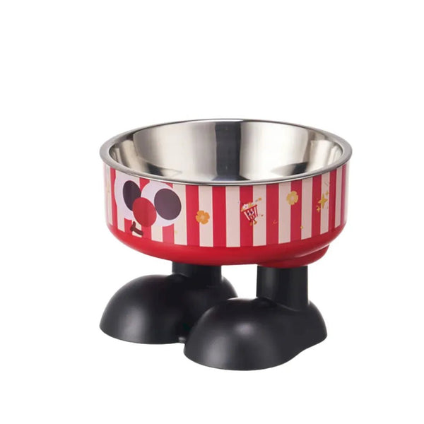 Elevated Anti Spill Pet Bowl with Detachable Stainless Steel Insert - GreenFur