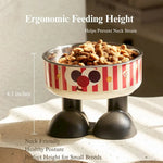 Elevated Anti Spill Pet Bowl with Detachable Stainless Steel Insert - GreenFur