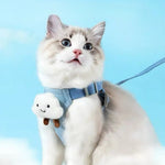 Escape - Resistant Adjustable Pet Harness with Leash for Small Dogs and Cats - GreenFur