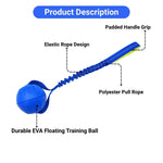 EVA Floating Training Ball with Rope Handle for Dog - GreenFur