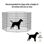 Extra Tall Foldable Pet Playpen 8 Panel Fence 42in Tall for Dog Poultry and Animal Enclosure - GreenFur