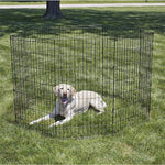 Extra Tall Foldable Pet Playpen 8 Panel Fence 42in Tall for Dog Poultry and Animal Enclosure - GreenFur