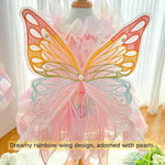 Fairy Princess Pet Dress Wedding Gown with Bow for Cats - GreenFur