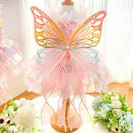 Fairy Princess Pet Dress Wedding Gown with Bow for Cats - GreenFur