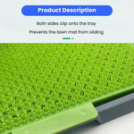 Fake Grass Potty Tray Large Size Dog Toilet,26.77"x16.73" - GreenFur