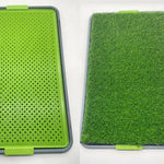 Fake Grass Potty Tray Small Size Dog Toilet,12.20"x17.72" - GreenFur