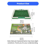 Fake Grass Potty Tray Small Size Dog Toilet,12.20"x17.72" - GreenFur