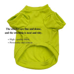 Fall Cotton T-Shirt with Fries Cola Hot Dog Print for Dog - GreenFur