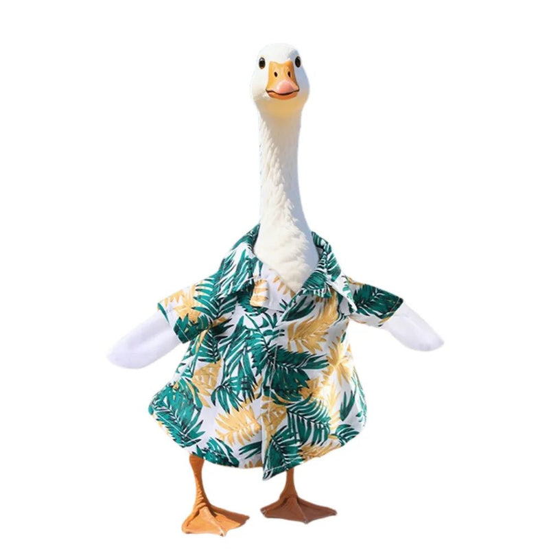 Fancy Tropical Pet Outfit Duck Hawaiian Shirt - GreenFur