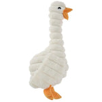 Farm Animal Series Goose Shape Squeaky Dog Plush Toy - GreenFur