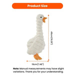 Farm Animal Series Goose Shape Squeaky Dog Plush Toy - GreenFur
