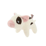 Farm Collection Cute Cow Style Felt Dog Toy - GreenFur