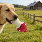 Farm Collection Cute Mushroom Style Felt Dog Toy - GreenFur