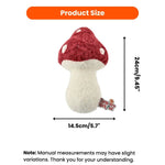 Farm Collection Cute Mushroom Style Felt Dog Toy - GreenFur