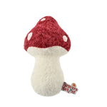 Farm Collection Cute Mushroom Style Felt Dog Toy - GreenFur