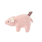 Farm Collection Cute Pink Pig Style Felt Dog Toy - GreenFur