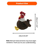 Farm Collection Cute Rooster Style Felt Dog Toy - GreenFur