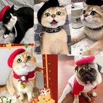 Fashion Stylish Red Beret Hat for Dogs and Small Pets - GreenFur