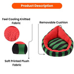 Feeling Cooling Fruit shaped pet bed - GreenFur