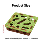 Felt Cat Puzzle Box Square Design Interactive Cat Toy - GreenFur