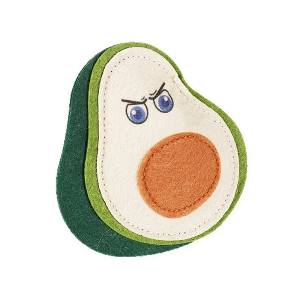 Felt Cat Teaser Toy with Catnip and Bell for Chewing and Play - GreenFur