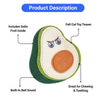 Felt Cat Teaser Toy with Catnip and Bell for Chewing and Play - GreenFur