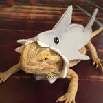 Felt Shark Costume and Felt Pet Outfit for Lizard - GreenFur