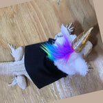 Felt Unicorn Costume and Plush Pet Outfit for Lizard - GreenFur