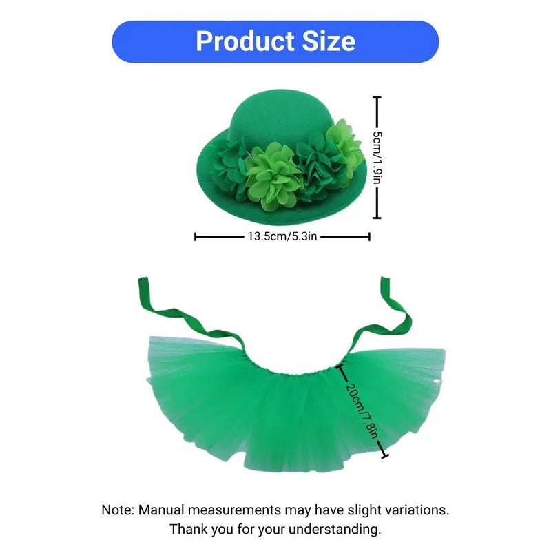 Festival St Patrick Day Pet Green Party Outfit Set - GreenFur