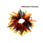 Festive Fun Tulle Accents Christmas Halloween Dog Collar - GreenFur