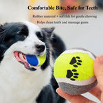 Figure Eight Rope Tennis Dog Toy Chew Clean Teeth Toy - GreenFur