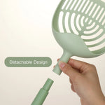 Fine - Hole Long - Handle Cat Litter Scoop - GreenFur