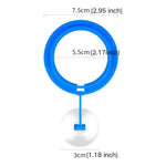 Fish Feeding Ring Floating Food Feeder Circle with Suction Cup - GreenFur