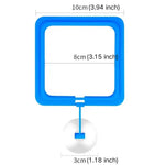 Fish Feeding Ring Floating Food Feeder Circle with Suction Cup - GreenFur