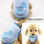 Flannel Pet Vest Soft Warm Winter Clothing for Small Dogs and Cats - GreenFur