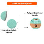 Flat Breakfast Series Coffee Style Chew - Resistant Plush Dog Toy - GreenFur