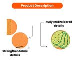 Flat Breakfast Series Sandwich Style Chew - Resistant Plush Dog Toy - GreenFur
